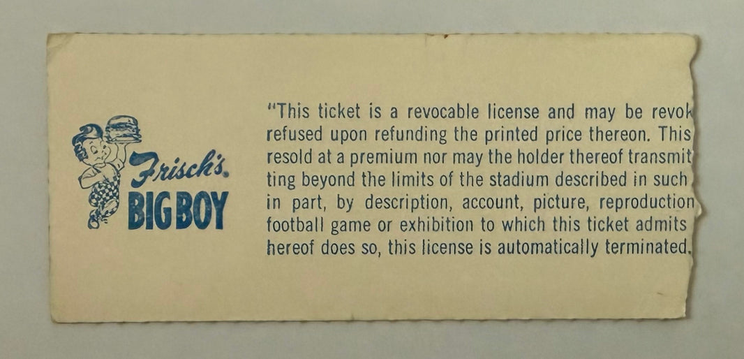1970 Cincinnati Bengals First Regular Season Opening Game at Riverfront Stadium, Bengals versus Raiders, September 20, 1970