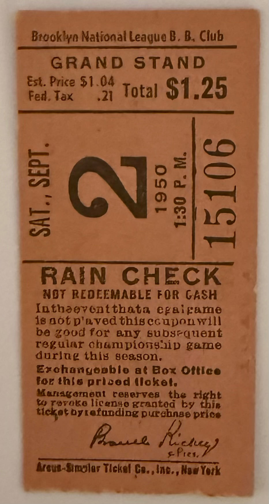 September 2, 1950, Brooklyn Dodgers Jackie Robinson