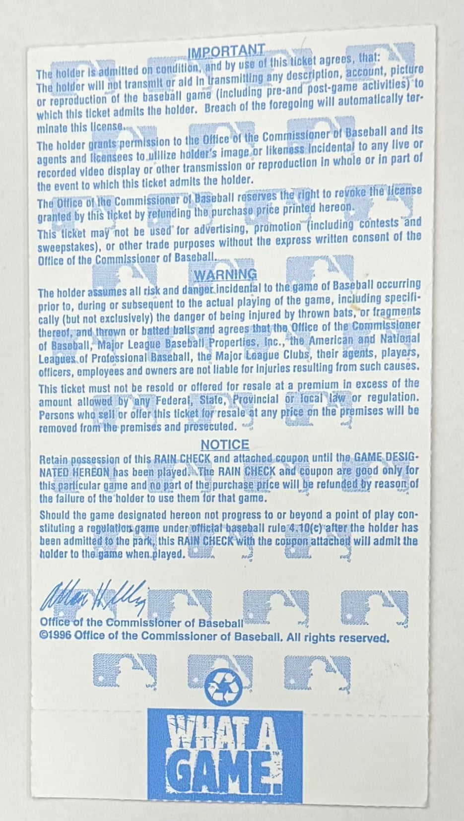1996 World Series Game4, Yankees at Braves, 10/24/1996