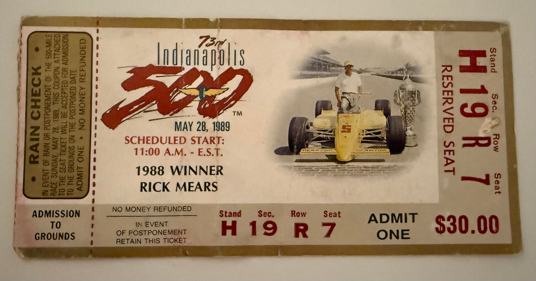 1989 Indianapolis 500  May 28, 1989
