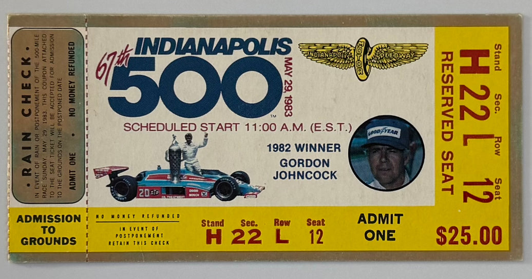 May 29, 1983, 67th Indianapolis 500