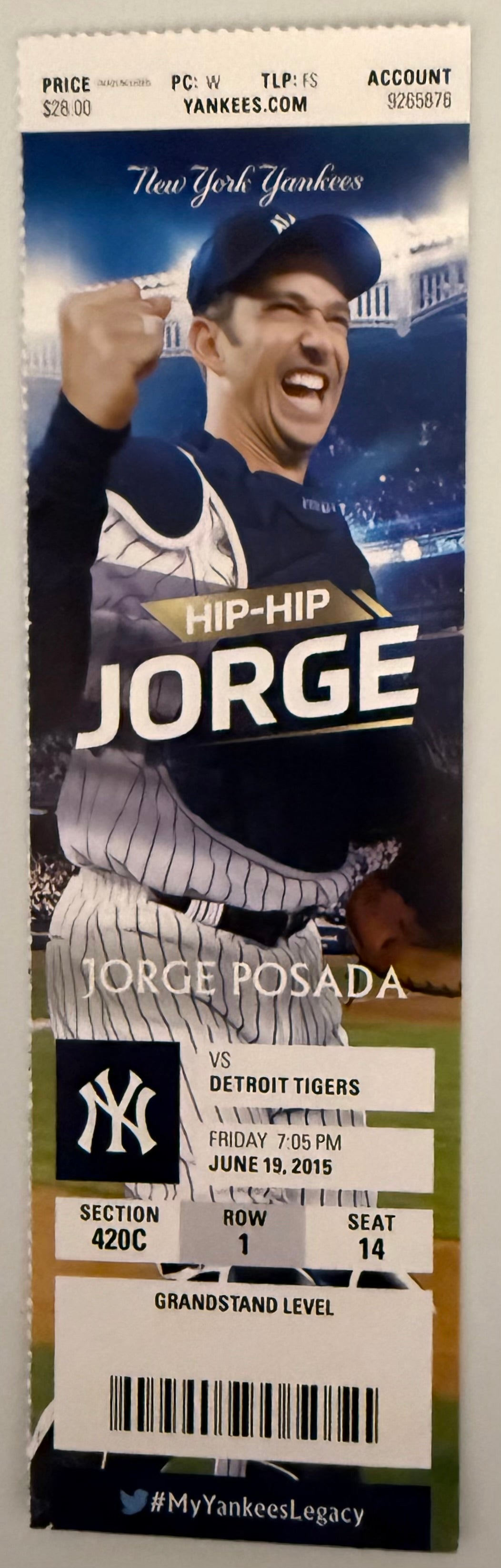June 19, 2015, Alex Rodriguez 3000 Hit