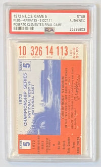 1972 NLCS, Game 5, Roberto Clemente's Fina Game-PSA