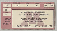 November 9, 1991, Ohio State University at University of Minnesota