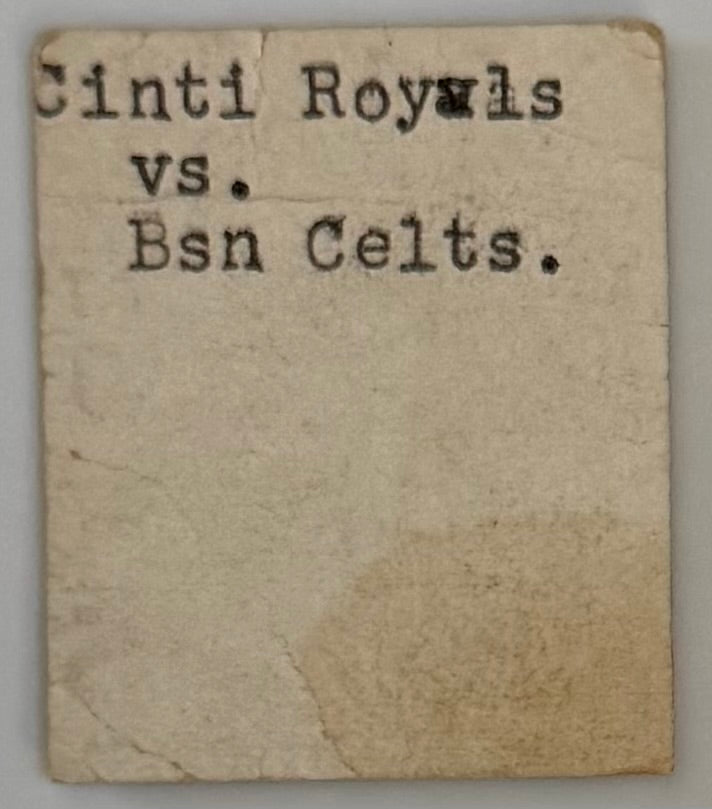 January 5, 1962, Cincinnati Royals, Oscar Robertson 50th Career Triple-Double, Condition