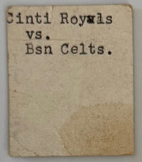 January 5, 1962, Cincinnati Royals, Oscar Robertson 50th Career Triple-Double, Condition