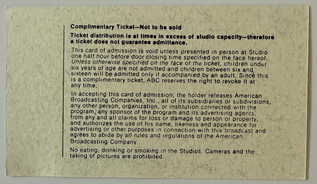 August 3, 1978, Mork and Mindy Show Taping