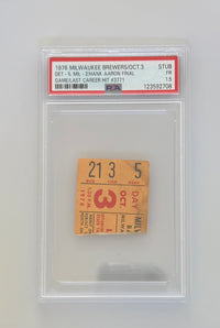 10/3/1976 Hank Aaron Final Game, Atlanta Braves
