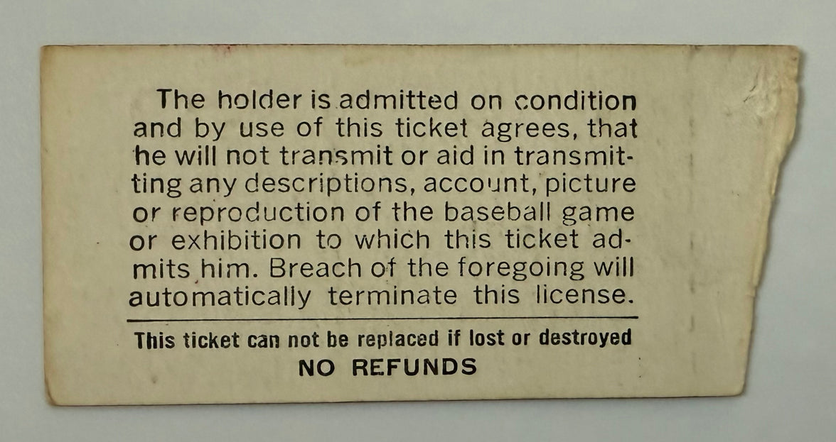 1963 Houston Colt 45’s versus St. Louis Cardinals, May 28, 1963  Stan Musial 1 Hit/1 RBI, Cards win 8 to 7