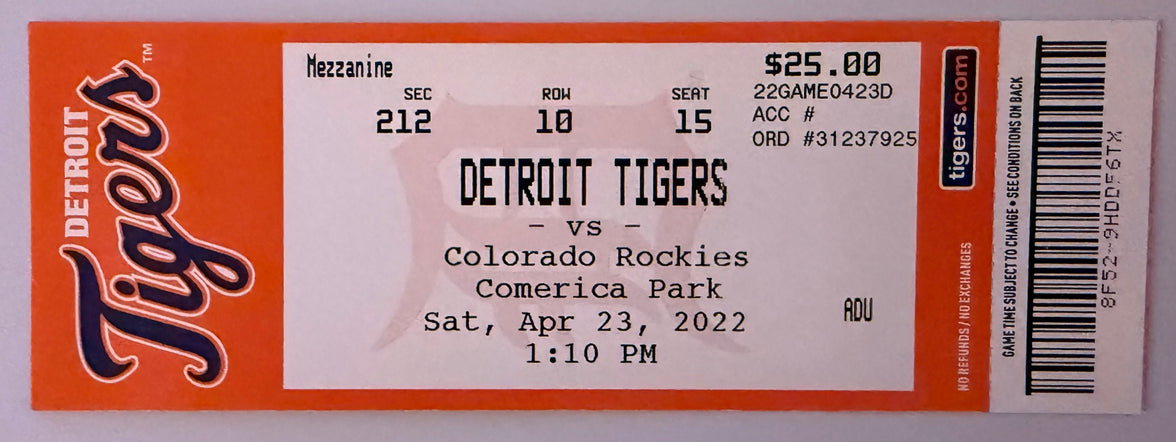 April 23, 2022, Miguel Cabrera 3000 Hits