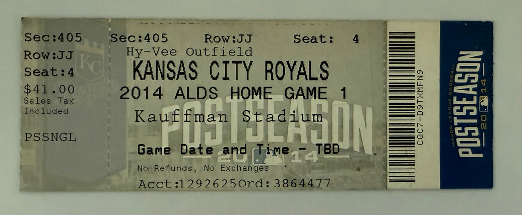 2014 Kansas City versus Baltimore American League Division Series  at Kaufman Stadium