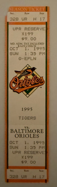 1995 Last Game for Sparky Anderson as Manager, October 1, 1995