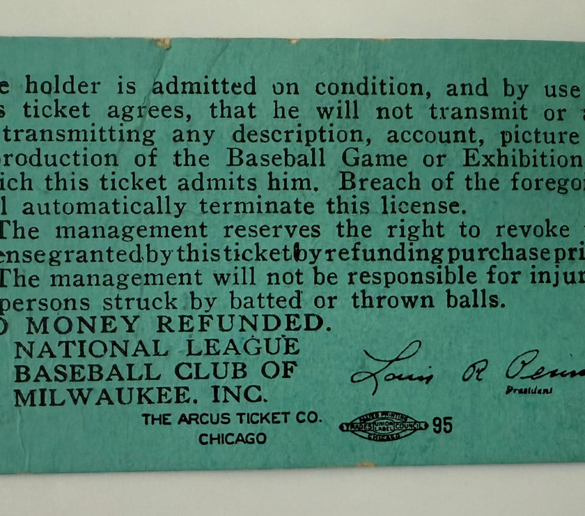 1956 Milwaukee Defeats Brooklyn, 3-1, May 7, 1956, Hank Aaron Hits 43rd Career Home Run, Jackie Robinson Has A Double
