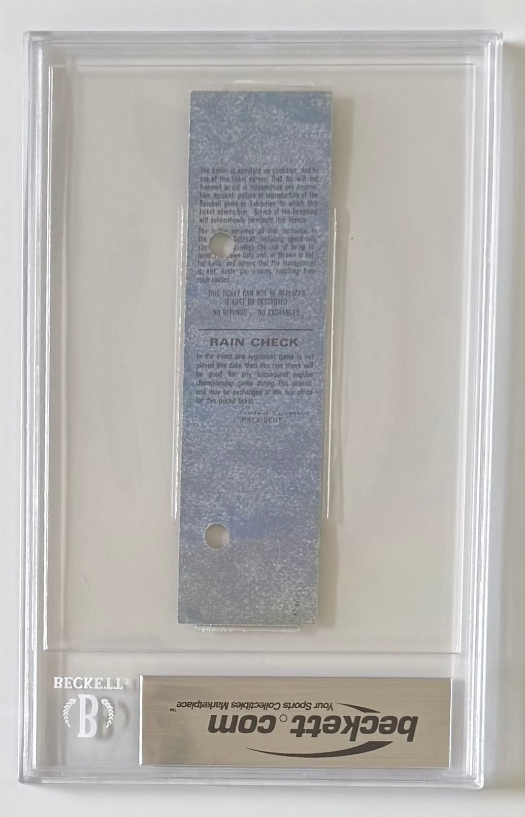 September 29, 1983, Johnny Bench Final Game/Hit, Full Ticket, Beckett G5