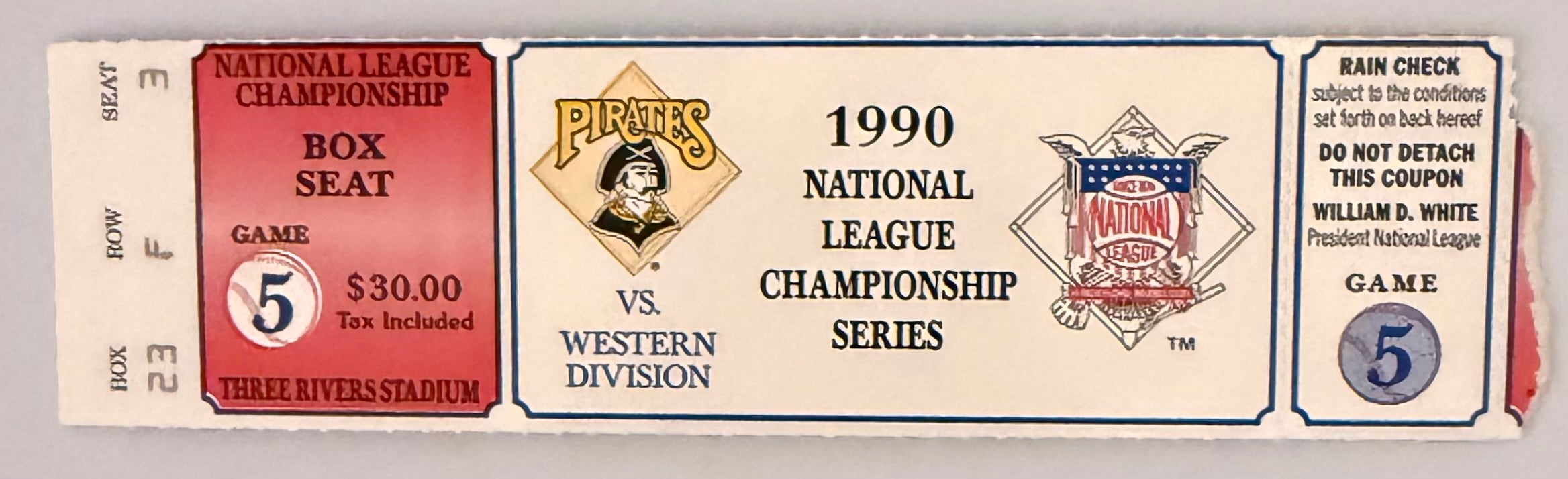 1990 NLCS Game Five, Pirates versus Reds