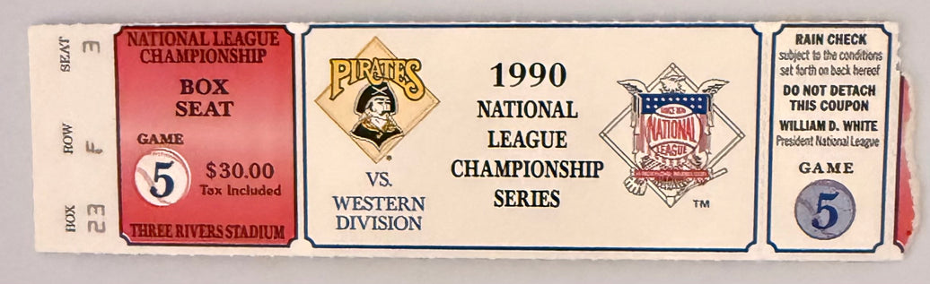 1990 NLCS Game Five, Pirates versus Reds
