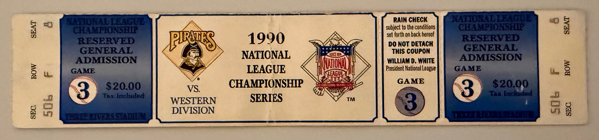 1990 NLCS Game 3, Cincinnati versus Pittsburgh