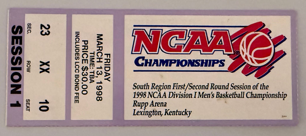 3/13/98 NCAA 1st/2nd Round Games, Rupp Arena, Session 1