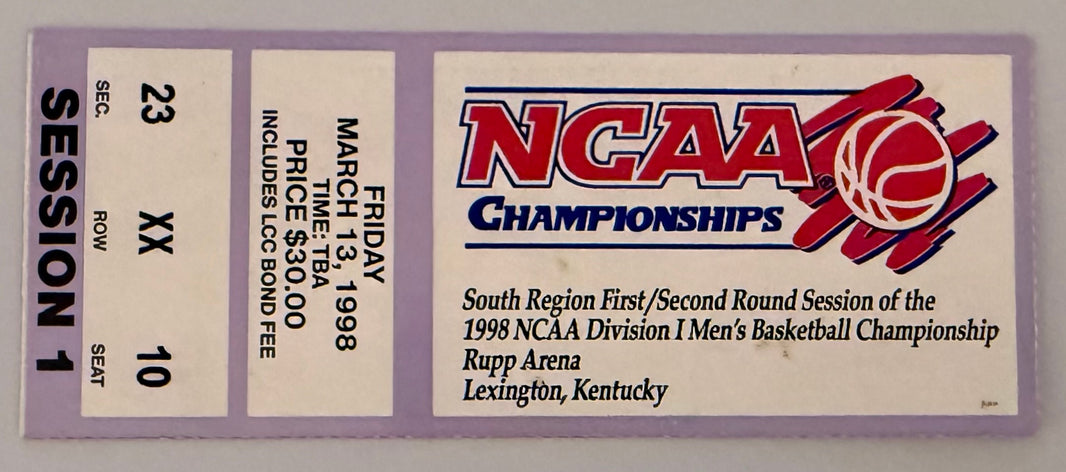 3/13/98 NCAA 1st/2nd Round Games, Rupp Arena, Session 1
