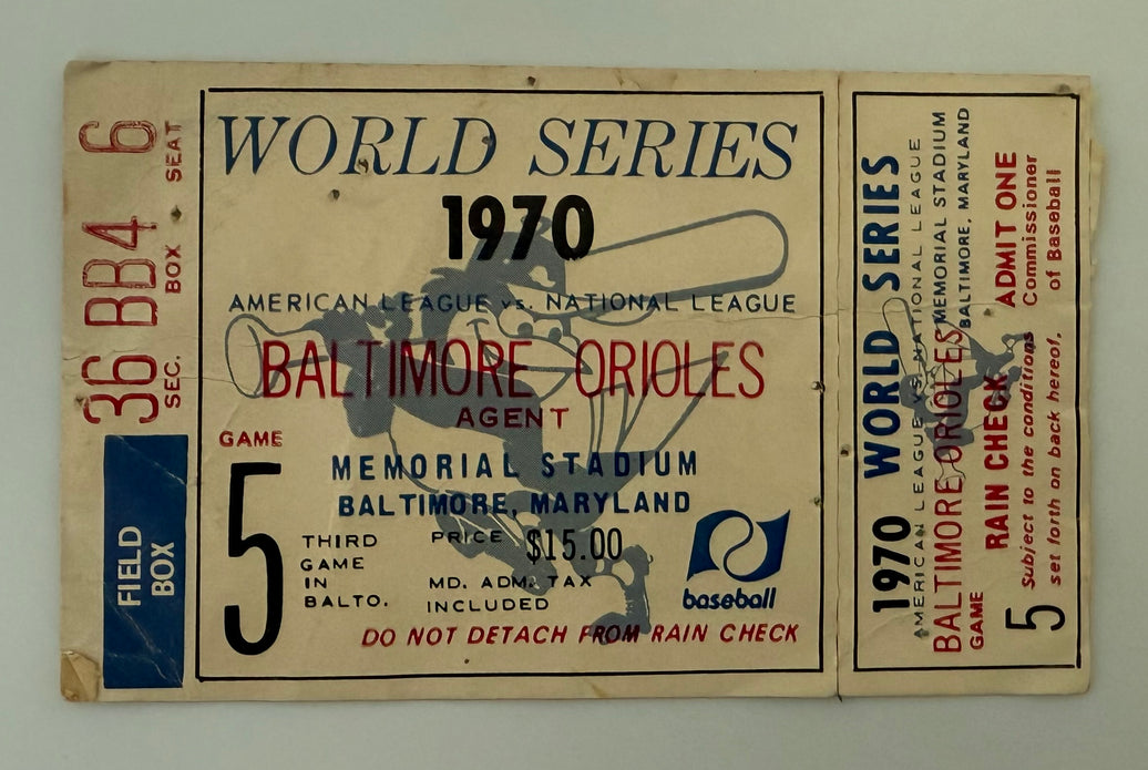 1970 World Series Game 5 Baltimore Orioles versus Cincinnati Reds in Baltimore