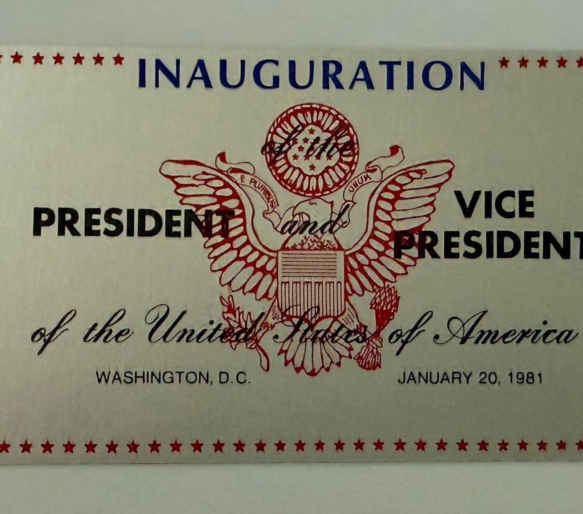 1981 First Inauguration of Ronald Regan and George Bush, January 20, 1981