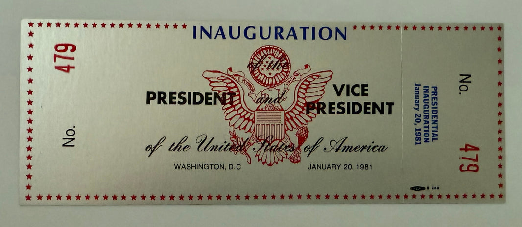 1981 First Inauguration of Ronald Regan and George Bush, January 20, 1981