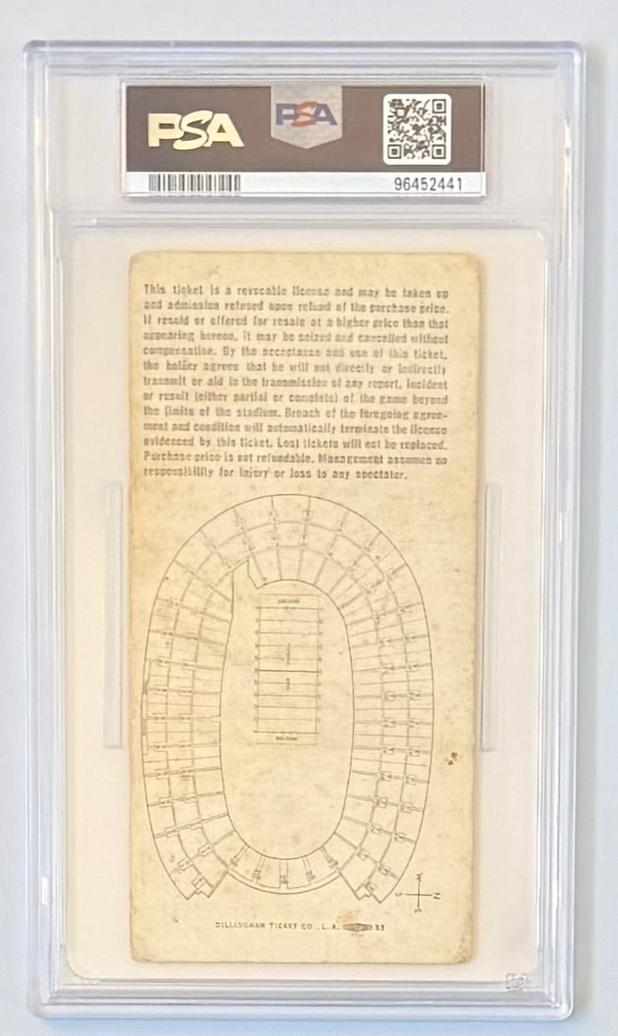 1967 Super Bowl 1, Gold Version, PSA 1