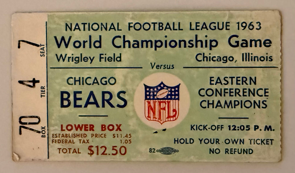 1963 National Football League Championship, Bears versus Giants