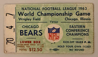 1963 National Football League Championship, Bears versus Giants