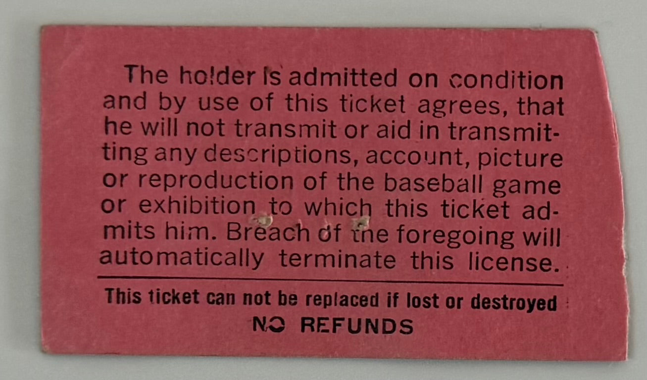 September 29, 1963,  Stan Musial Final Game/Hit for St. Louis Cardinals