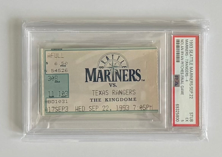 1993 - September 22, 1933, Seattle Mariners vs Texas Rangers, Nolan Ryan Pitches Final Game
