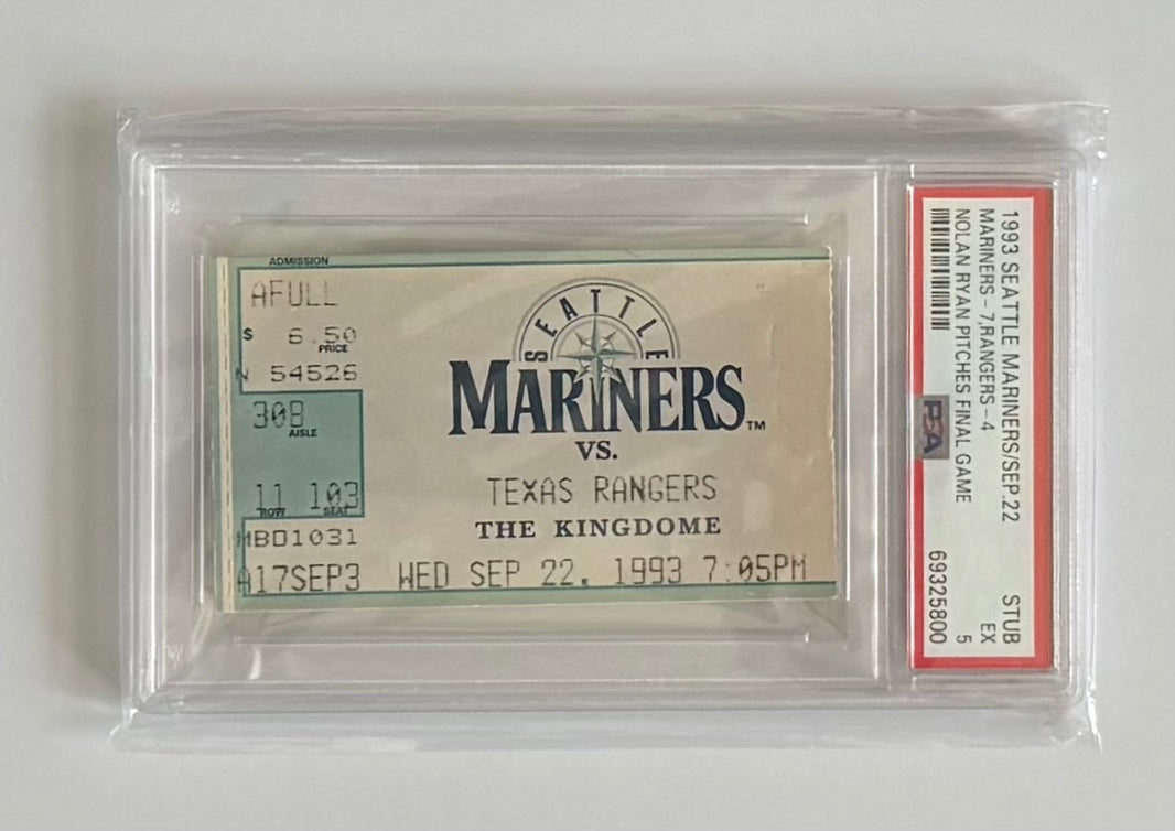 1993 - September 22, 1933, Seattle Mariners vs Texas Rangers, Nolan Ryan Pitches Final Game