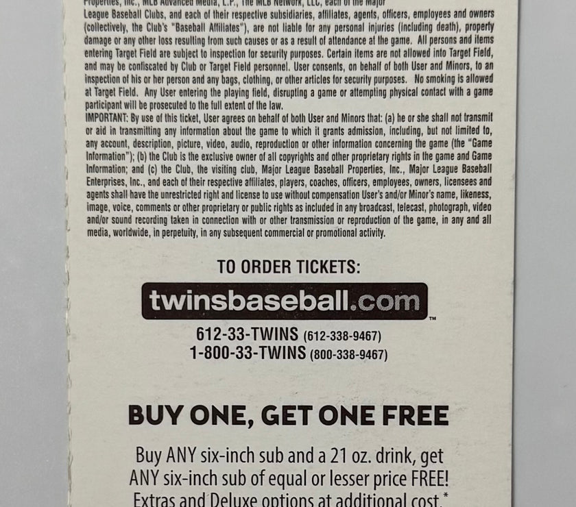 2017 Opening Day Minnesota Twins versus Kansas City Royals, April 3, 2017