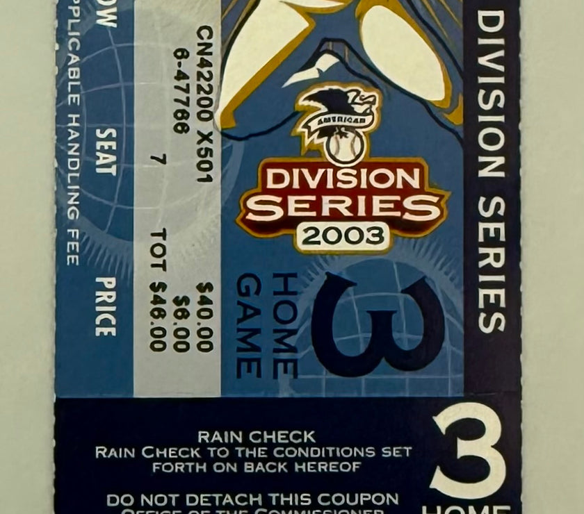 2003 American League Division Series  Home Game 3 New York Yankees