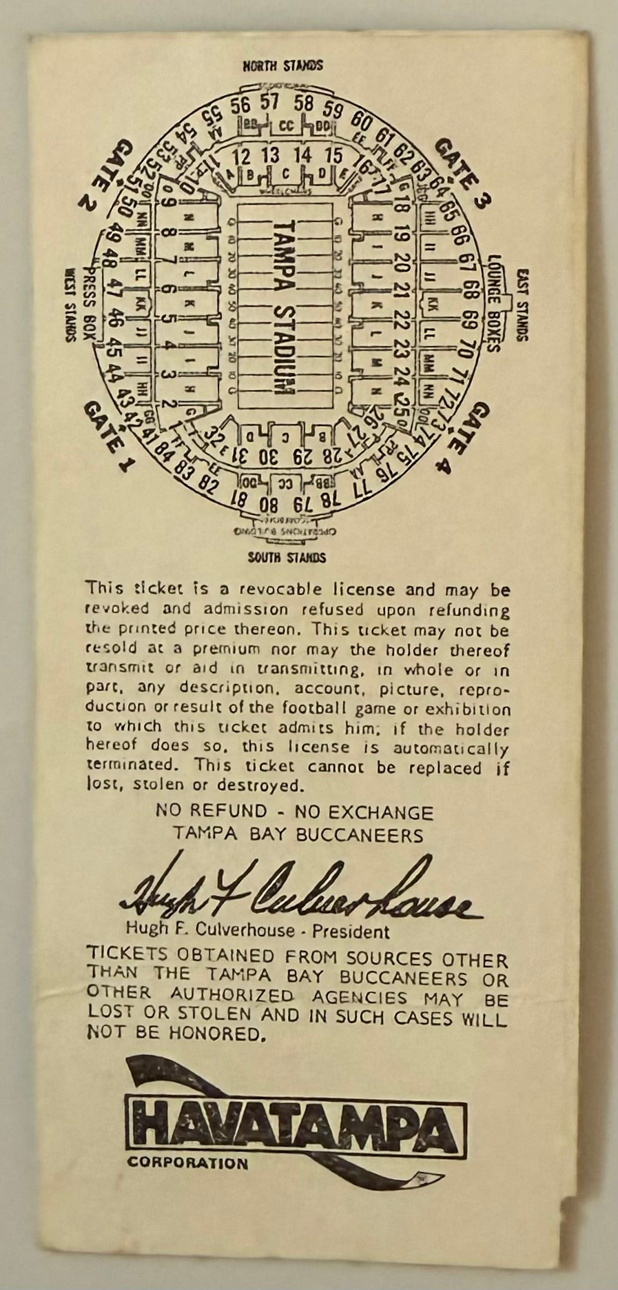 12/12/1976 Tampa Bay Bucs First Year, 0 - 14