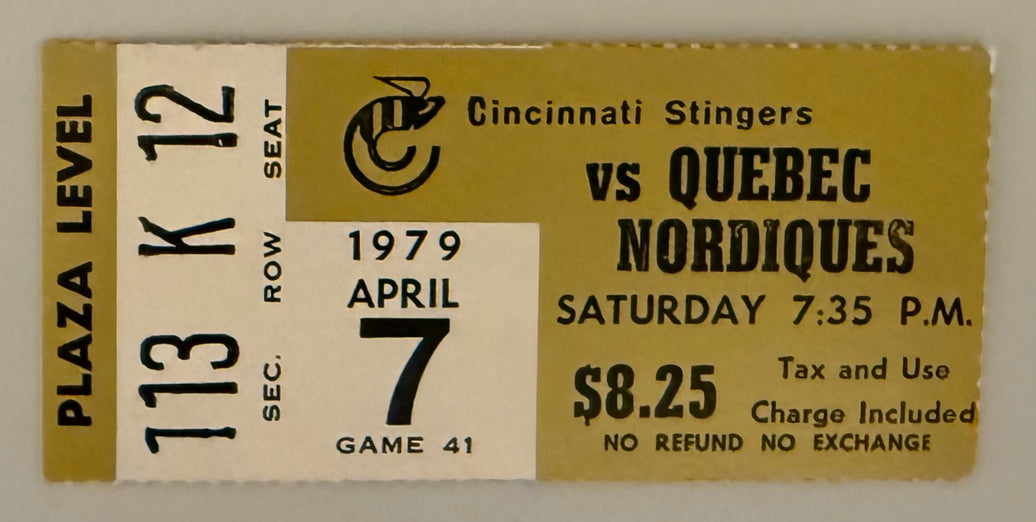 1979 Cincinnati Stingers versus Quebec, Final Stingers Game Mark Messier Goes on to the NHL, April 7, 1979