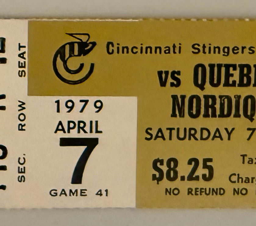1979 Cincinnati Stingers versus Quebec, Final Stingers Game Mark Messier Goes on to the NHL, April 7, 1979