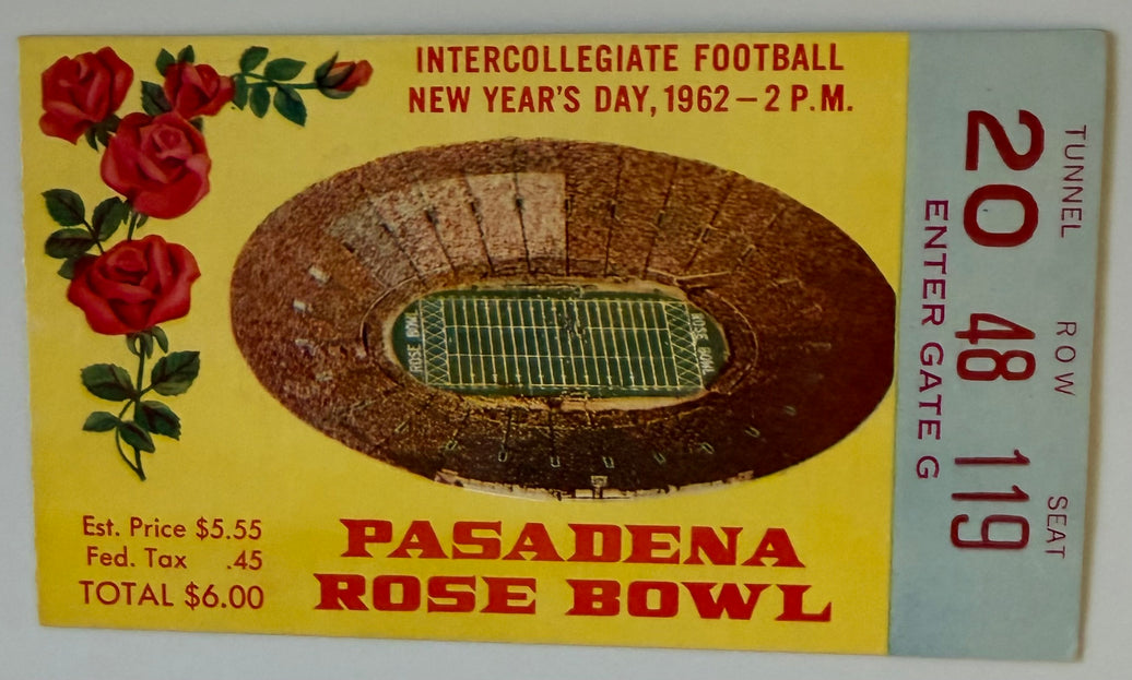 January 1, 1962, Rose Bowl Game, UCLA versus Minnesota (C)
