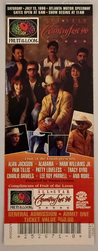 July 13, 1996, All-Star Country Fest, Atlanta Motor Speedway