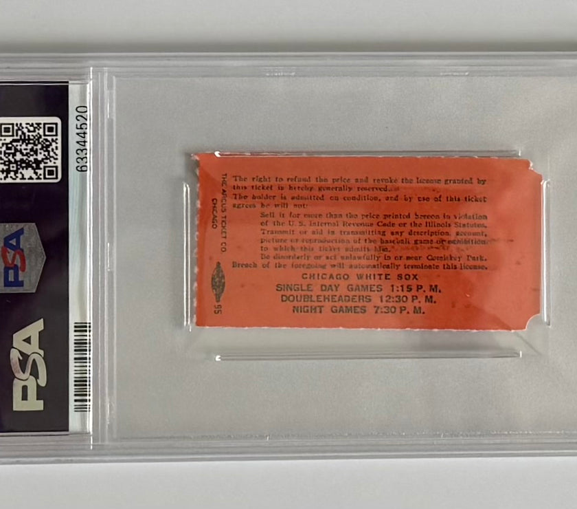 1979 Chicago White Sox Forfeit to Detroit on Disco Demolition Night, July 12, 1979, Stub Graded by  PSA as Authentic
