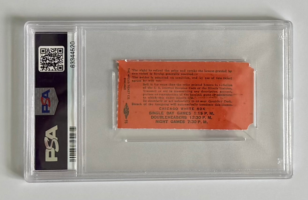 1979 Chicago White Sox Forfeit to Detroit on Disco Demolition Night, July 12, 1979, Stub Graded by  PSA as Authentic