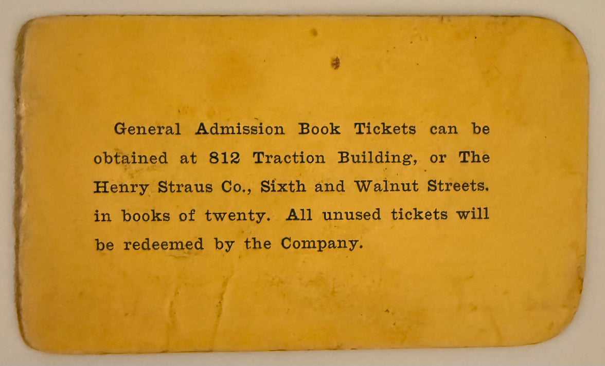 1929 Cincinnati Baseball Club Season Pass