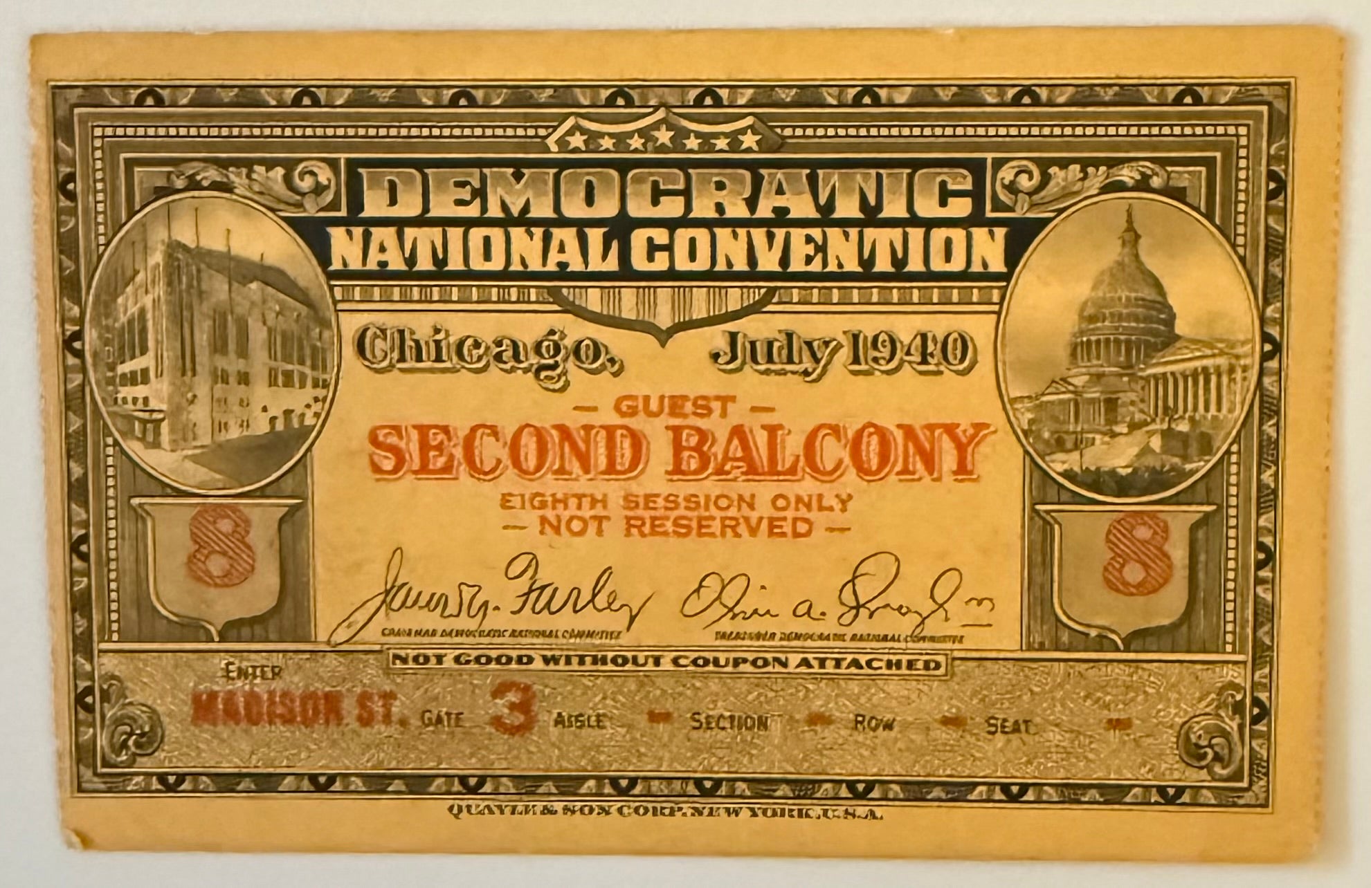 July 1940, Democratic National Convention, FDR Nominee