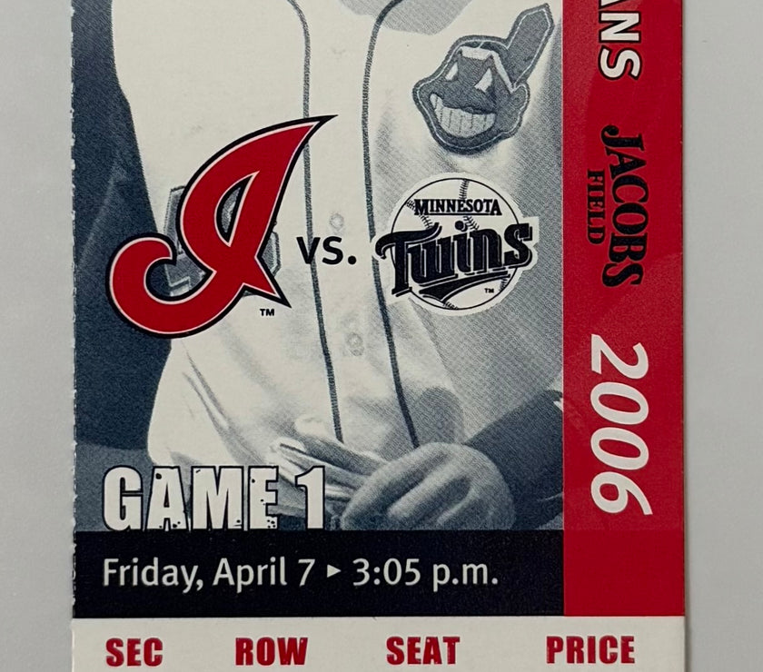 2006 Cleveland Indians VS Minnesota Twins  at Jacobs field Home Opening Day, 4/7/2006