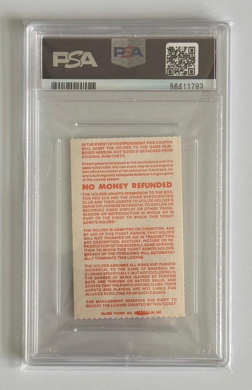 1986 Boston Red Sox, April 29, 1986, Boston-3 Seattle-1, Roger Clemens Strikes Out 20, PSA