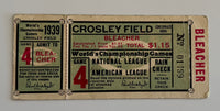 1939 World Series, Game 4 at Crosley Field, Yankees Sweep Reds in 4 Games - Clincher!