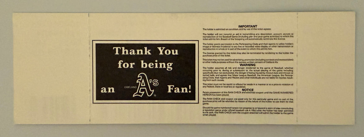 5/1/1991 Ricky Henderson Steals 939th Base to Break Lou Brocks All-Time Record