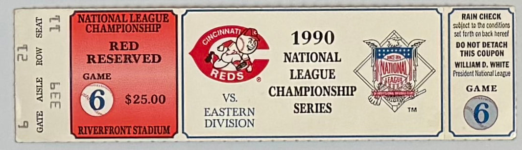1990 NLCS Game Six, Cincinnati
