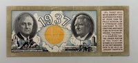 1937 Ticket to the Second Inauguration of Franklin Roosevelt and John Nance Garner, January 20, 1937