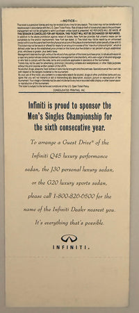 September 3, 1994, U.S. Open Tennis, Sampras versus Yzaga